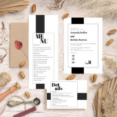 Minimaal zwart en wit save the date