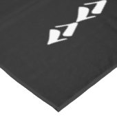 Minimaal zwart en wit tafelkleed (Gekanteld)