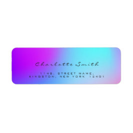 Minimaal zwart ombre roze retouradres labels