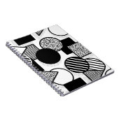 Minimaal zwart ontwerp III Notitieboek (Rechterzijde)