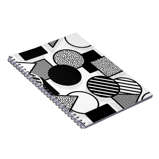 Minimaal zwart ontwerp III Notitieboek (Rechterzijde)