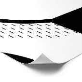 Minimaal zwart ontwerp III Poster (Hoek)