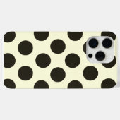 Minimaal zwart stippenpatroon Case-Mate iPhone case (Achterkant (horizontaal))