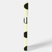 Minimaal zwart stippenpatroon Case-Mate iPhone case (Achterkant / Rechts)