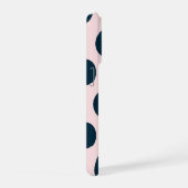 Minimaal zwart stippenpatroon iPhone hoesje (Rechterkant)