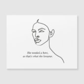 Minimaal zwart werd ze een Hero Inspiration Girl (Voorkant)