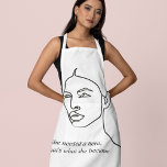 Minimaal zwart werd ze een Hero Inspiration Girl Schort<br><div class="desc">Minimaal zwart werd ze een Hero Inspiration Girl</div>