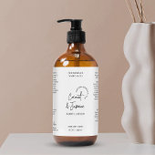 Minimaal Zwart Wit 8 OZ Cosmo Spray Fles Label Sparkling Wijnetiket