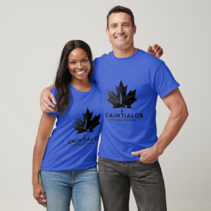 Minimaal zwart-wit aannemerslogo – Canada T-shirt