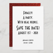 Minimaal zwart-wit, eindelijk een partij kaart (Voorkant / Achterkant)