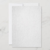 Minimaal Zwart & Wit Goud Type Bruiloft Uitnodigin Kaart (Achterkant)