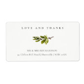 Minimaal zwart-wit-lijnfiliaal etiket (Voorkant)