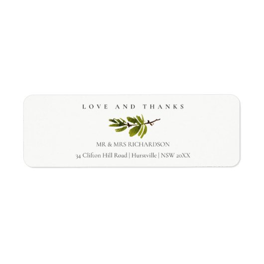 Minimaal zwart-wit-lijnfiliaal etiket (Voorkant)