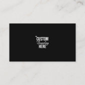 Minimaal zwart-wit Logo Visitekaartje (Voorkant)