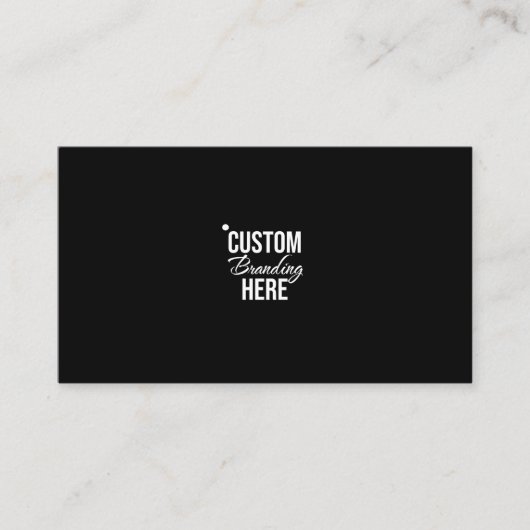 Minimaal zwart-wit Logo Visitekaartje (Voorkant)