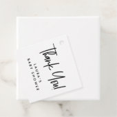 Minimaal Zwart Wit Modern Baby shower Bedankt Bedankjes Labels (In situ)
