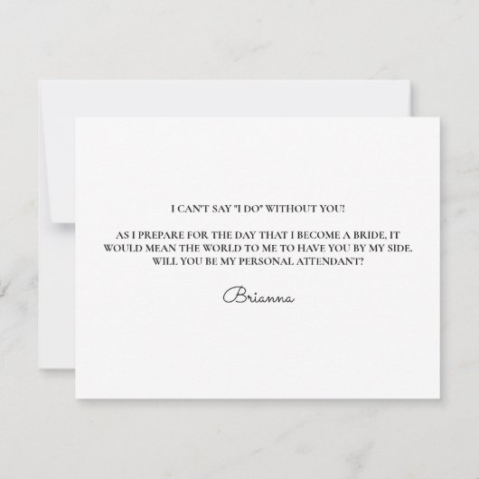 Minimaal zwart wit persoonlijk begeleidend voorste (Achterkant)