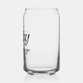 Minimaal zwart-wit Retro Baby shower Blikvorm Glas (Links)