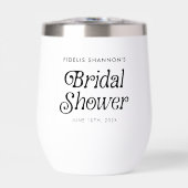 Minimaal zwart-wit Retro Vrijgezellenfeest (Voorkant)