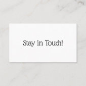 Minimaal zwart-wit "We hebben verplaatst" Kaart Visitekaartje (Achterkant)