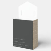 Minimaal zwart zwart zwart, elk jaar Jubileum Bedankdoosjes (Geopend)