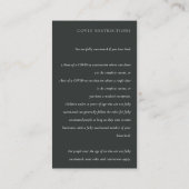 MINIMAAL ZWARTE EN WITTE TYPOGRAFIE COVID DETAIL INFORMATIEKAARTJE (Achterkant)