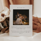 Minimal 2-Photo 'We Said Yes!' Wedding Elopement Aankondiging