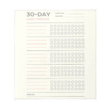 Minimal 30 Day Challenge Habit Tracker Design