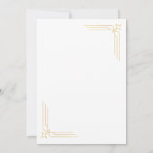 Minimal 50 and Fabulous 50th Birthday Invitation Kaart (Achterkant)
