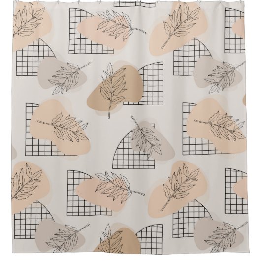 Minimal Abstract Douchegordijn (Voorkant)