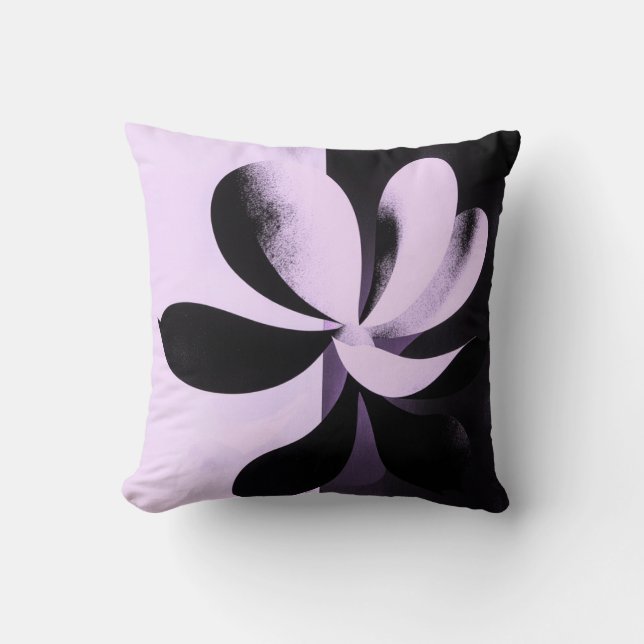 Minimal Abstract Floral Throw Pillow Kussen (Voorkant)