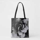 Minimal Abstract Floral Tote Bag (Voorkant)