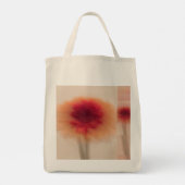 Minimal Abstract Flower Grocery Tote Bag (Achterkant)