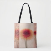 Minimal Abstract Flower Shoulder Tote Bag (Voorkant)