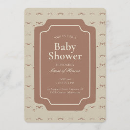 Minimal Abstract Geometric Gender Neutral Beige Kaart