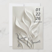 Minimal Abstract Wedding Invitation  Kaart (Voorkant)