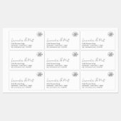 Minimal Add Your Logo Script Beauty Product Labels (Vel)