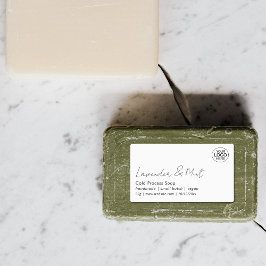 Minimal Add Your Logo Script Beauty Product  Labels