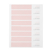 MINIMAL ADRES eenvoudig modern type blush roze (Vel)