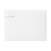 MINIMAL ADRES eenvoudig modern type blush roze (Voorkant)