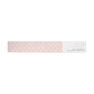 MINIMAL ADRES eenvoudig modern type blush roze