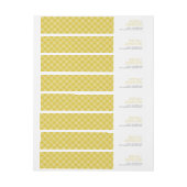 MINIMAL ADRES eenvoudig modern type mosterd geel (Vel)