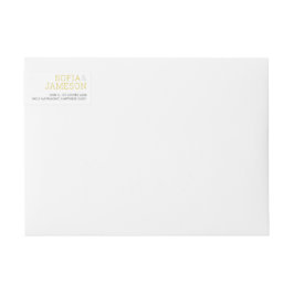 MINIMAL ADRES eenvoudig modern type mosterd geel