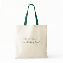 Minimal Aesthetic Tote Bag – Neutral Typography