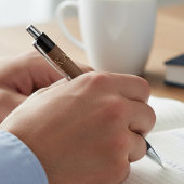 Minimal Aged Leather Style Design Personalized Pen