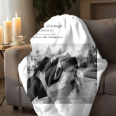 Minimal All Is Calm All Is Bright Christmas Photo Sherpa Deken