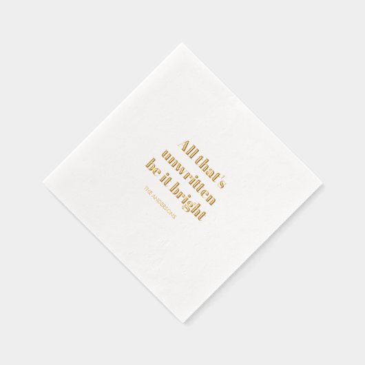 Minimal All That’s Unwritten Be It Bright Folie Servetten (Rechts)
