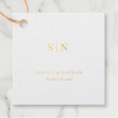 Minimal and Chic | Black and White Wedding Bedankjes Labels (Voorkant)