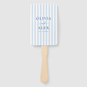 Minimal and Chic Blue French Personalized Wedding  Handwaaier (Voorkant)