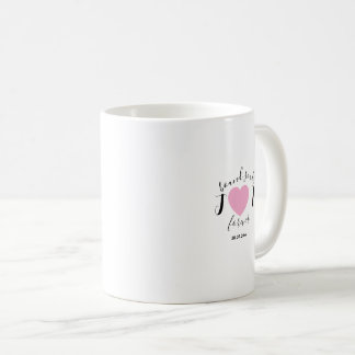 Minimal and chic couples initials wedding  koffiemok
